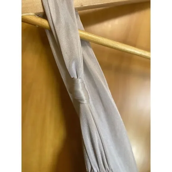 Narianna Ruffle Silver Metallic out back mini dress size Small S - Picture 8 of 11